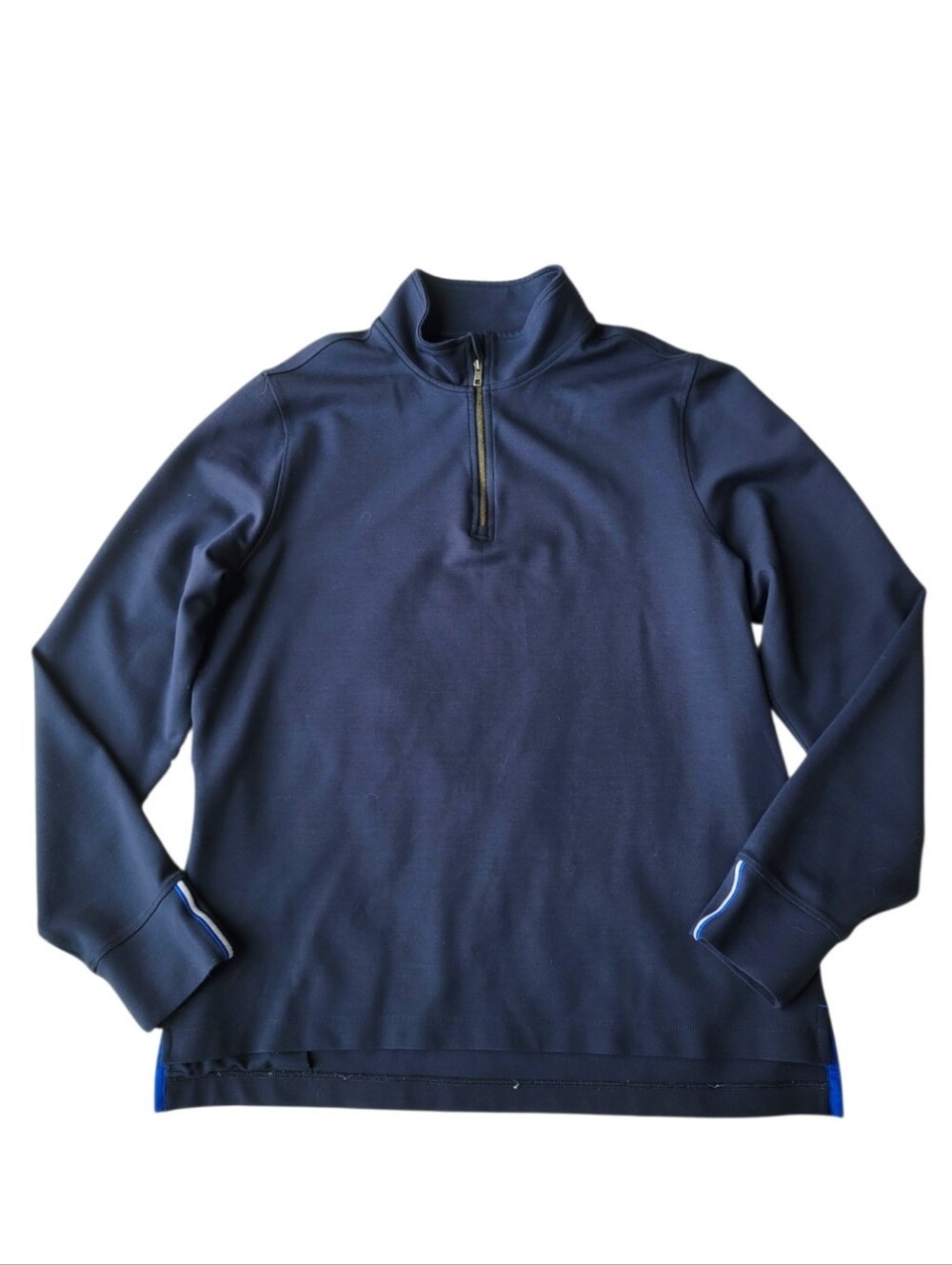 Kit and Ace Technical Quarter-Zip Pullover Navy Blue Size Large